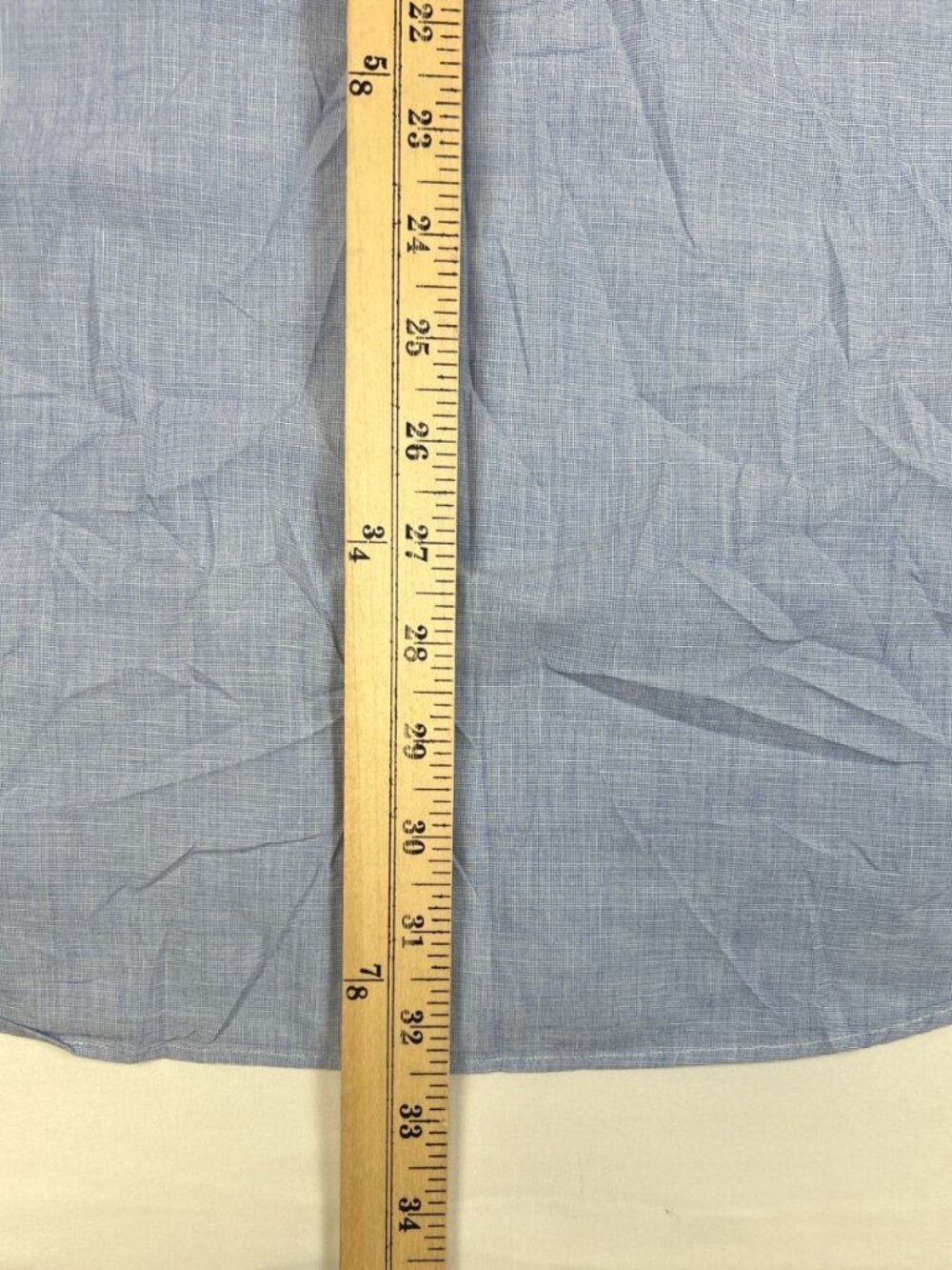 Ralph Lauren Mens XXL Blue Chambray Cotton Button Down Shirt Classic Fit - Picture 5 of 6